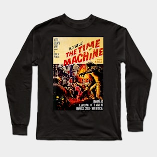 Classic Science Fiction Movie Poster - The Time Machine Long Sleeve T-Shirt